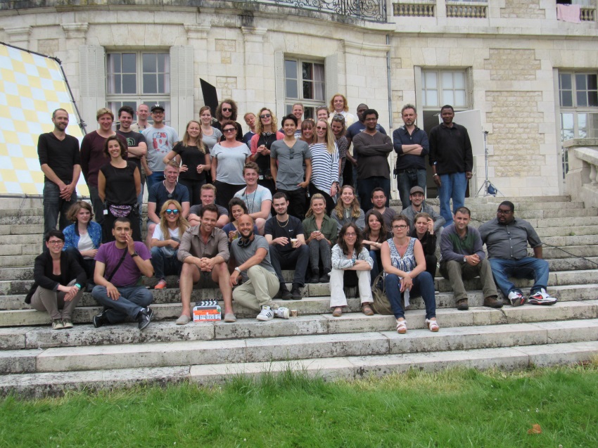 Tournage d'une série hollandaise au COS CRPF 4