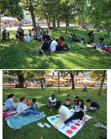 Jeux au jardin public