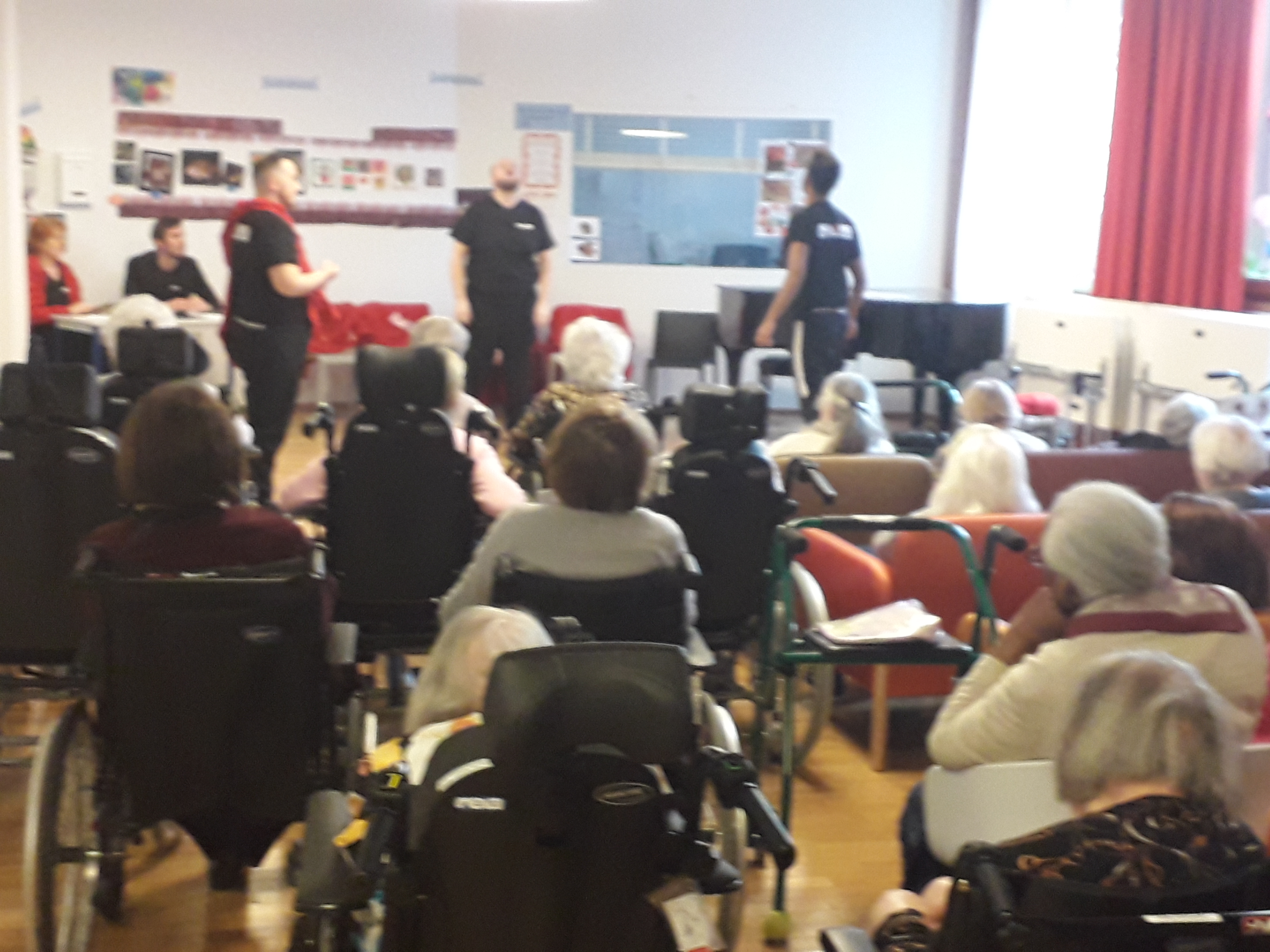 Un grand moment conviviale et dynamique pour les résidents