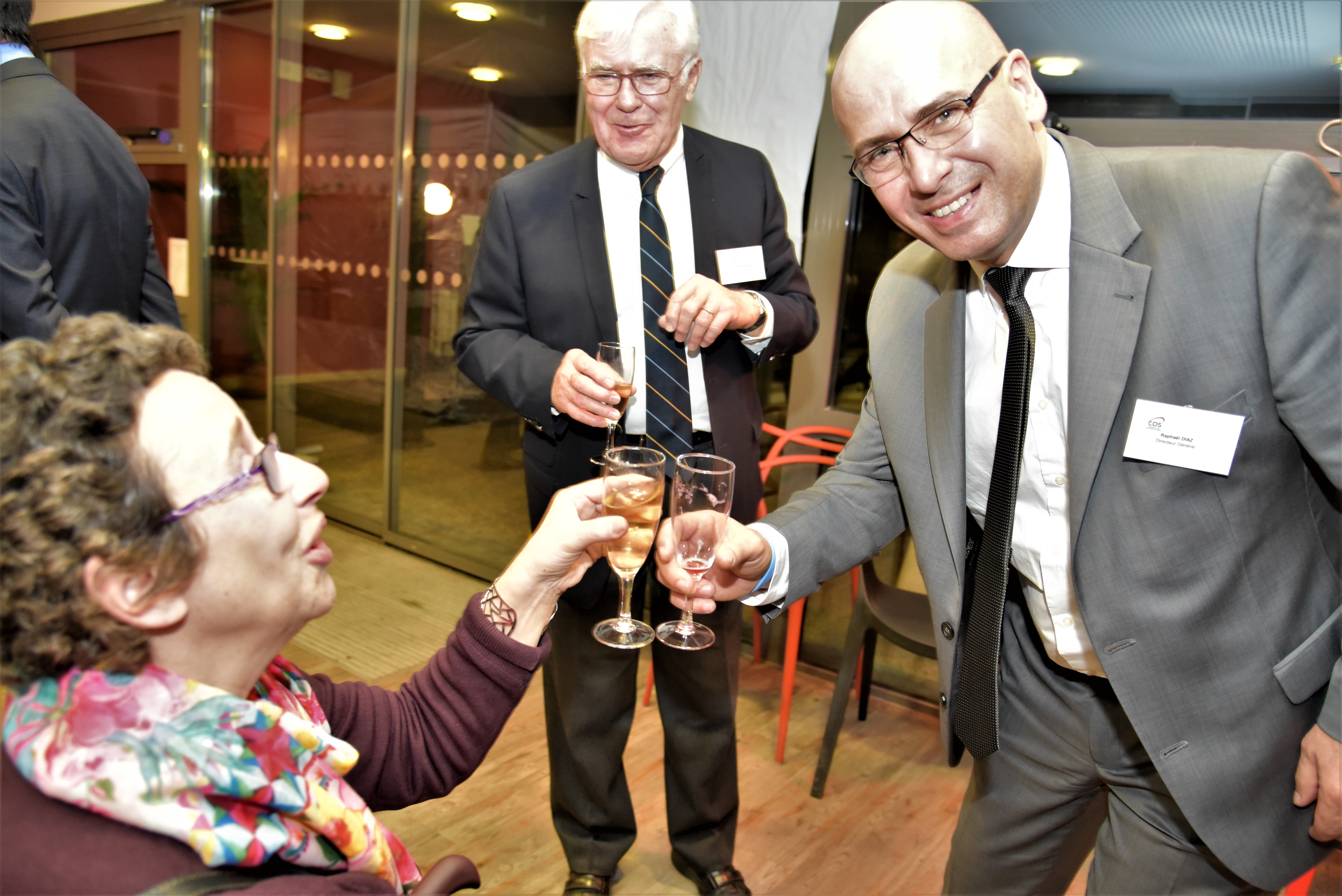Sophie, Raphael DIAZ, Directeur Général et A Debionne, Administrateur  de la Fonadtion