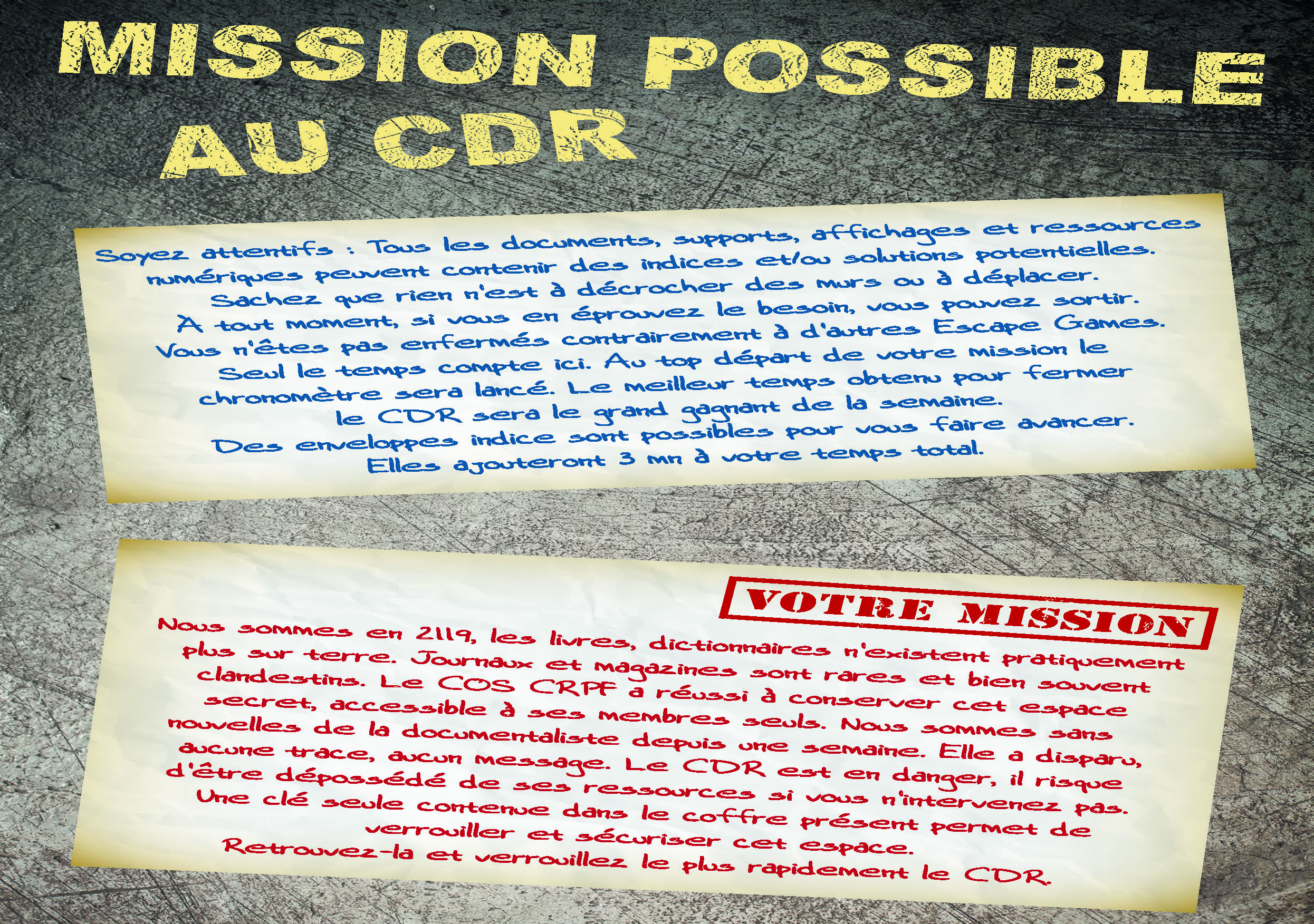 Premier Escape Game du COS CRPF 3