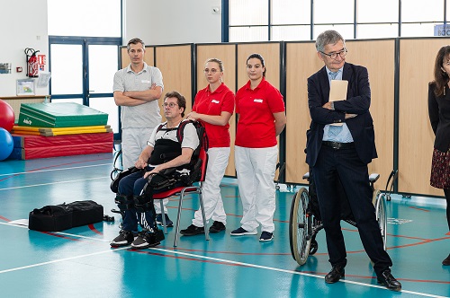 Inauguration de l'exosquelette Exso
