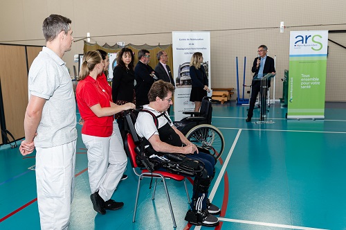 Inauguration de l'exosquelette Exso