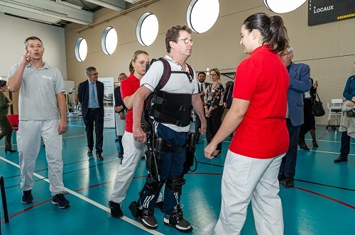 Inauguration de l'exosquelette Exso
