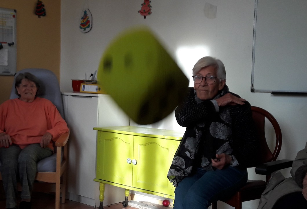 Jeu de ballon à la Villa