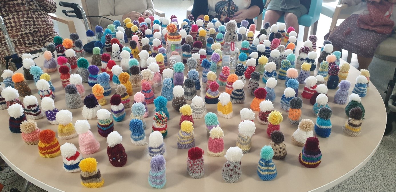 Les petits bonnets réalisés