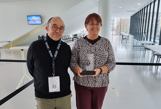 Murielle Mignac - Directrice de la MAS, et Philippe Salomoni - Animateur socio-éducatif