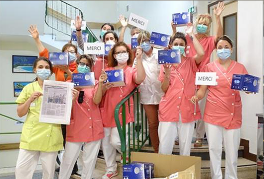 Don de masques pour la résidence COS Saint-Philibert
