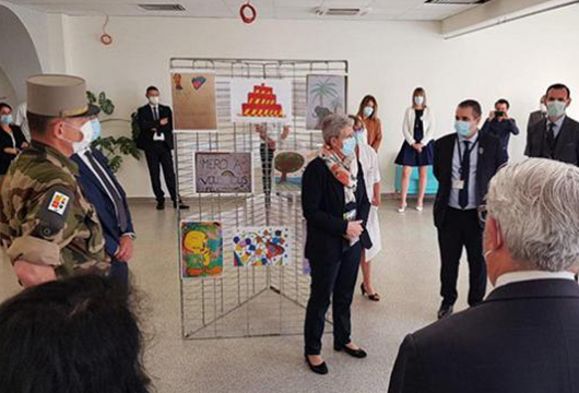 Mme Geneviève Darieussecq en visite de soutien au Centre gériatrique COS Beauséjour