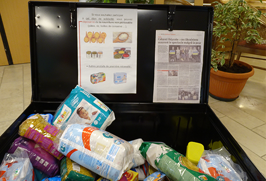 Récolte alimentaire organisée à l'Ehpad COS Saint Philibert