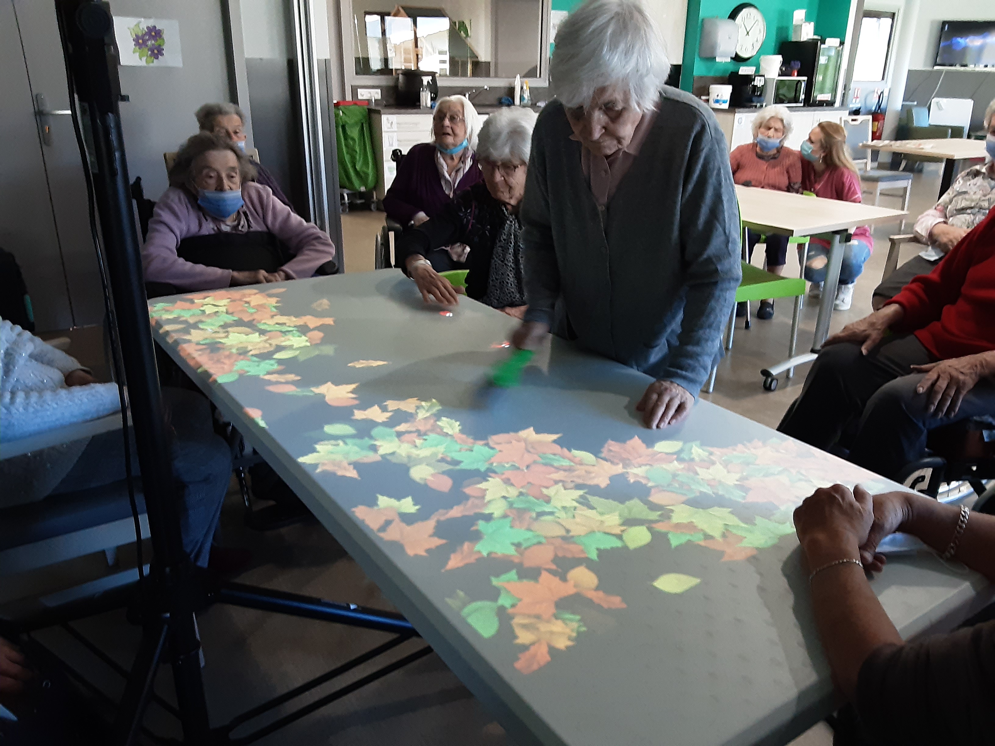 des résidents utilisant la tower tafel