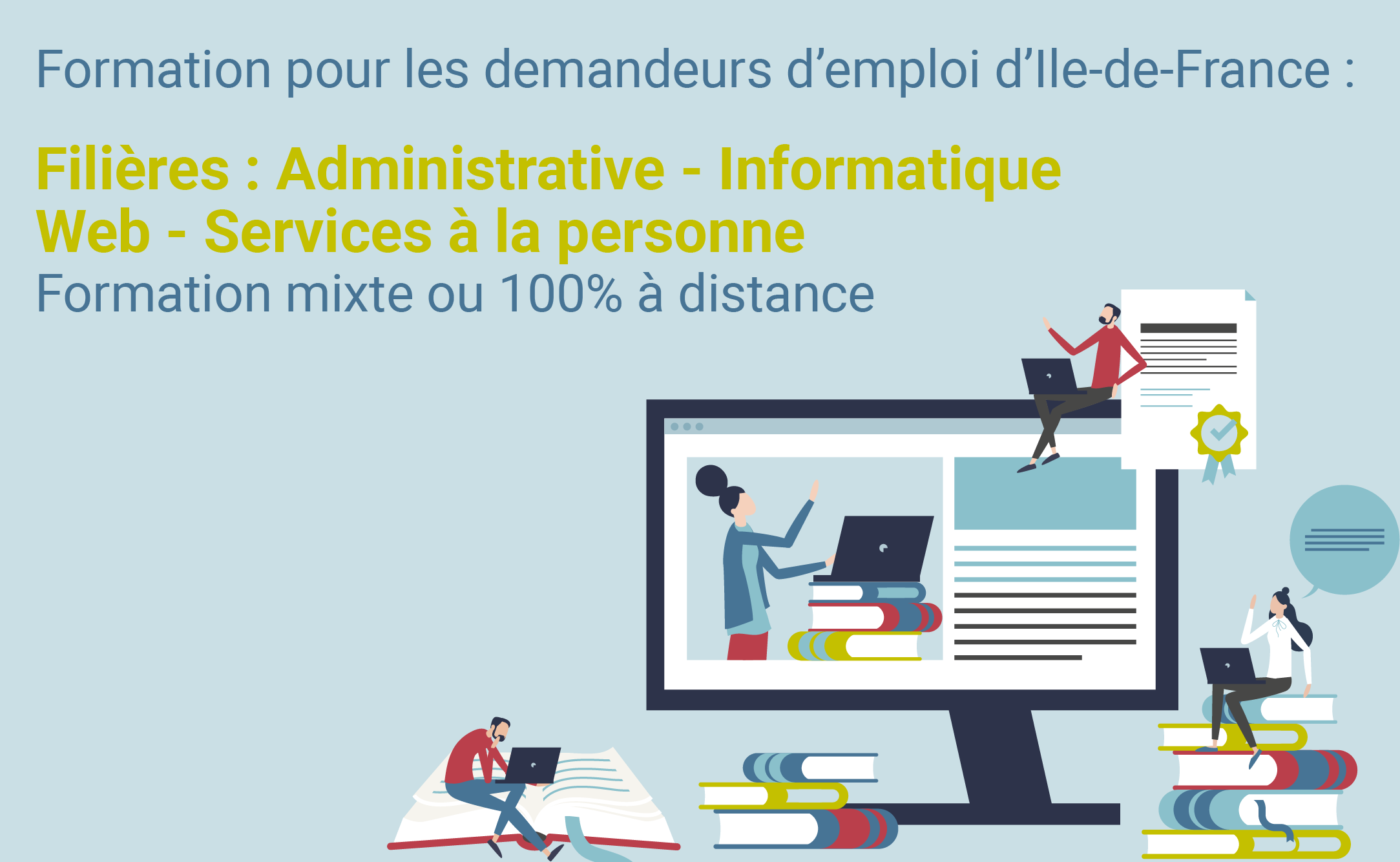 Nos formations pour les demandeurs d'emploi d'Ile-de-France
