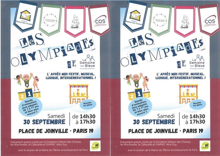 Semaine Bleue Les Olympiades