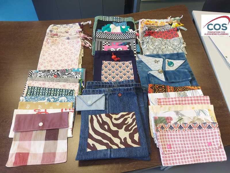 pochettes en tissus