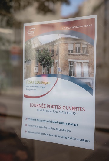 ESAT COS Regain #20ans JPO 2023 Flyer