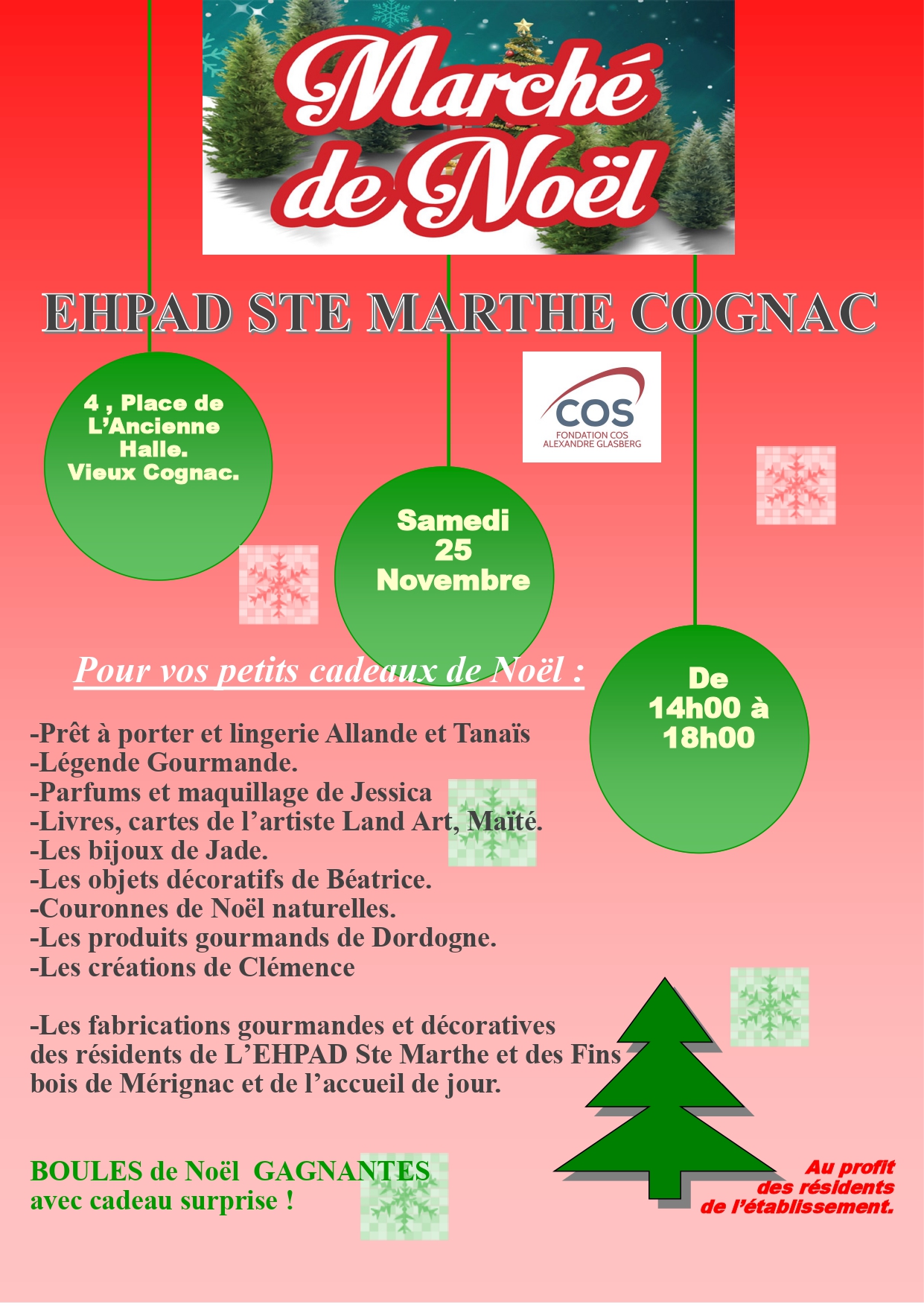 Affiche Marché de Noël
