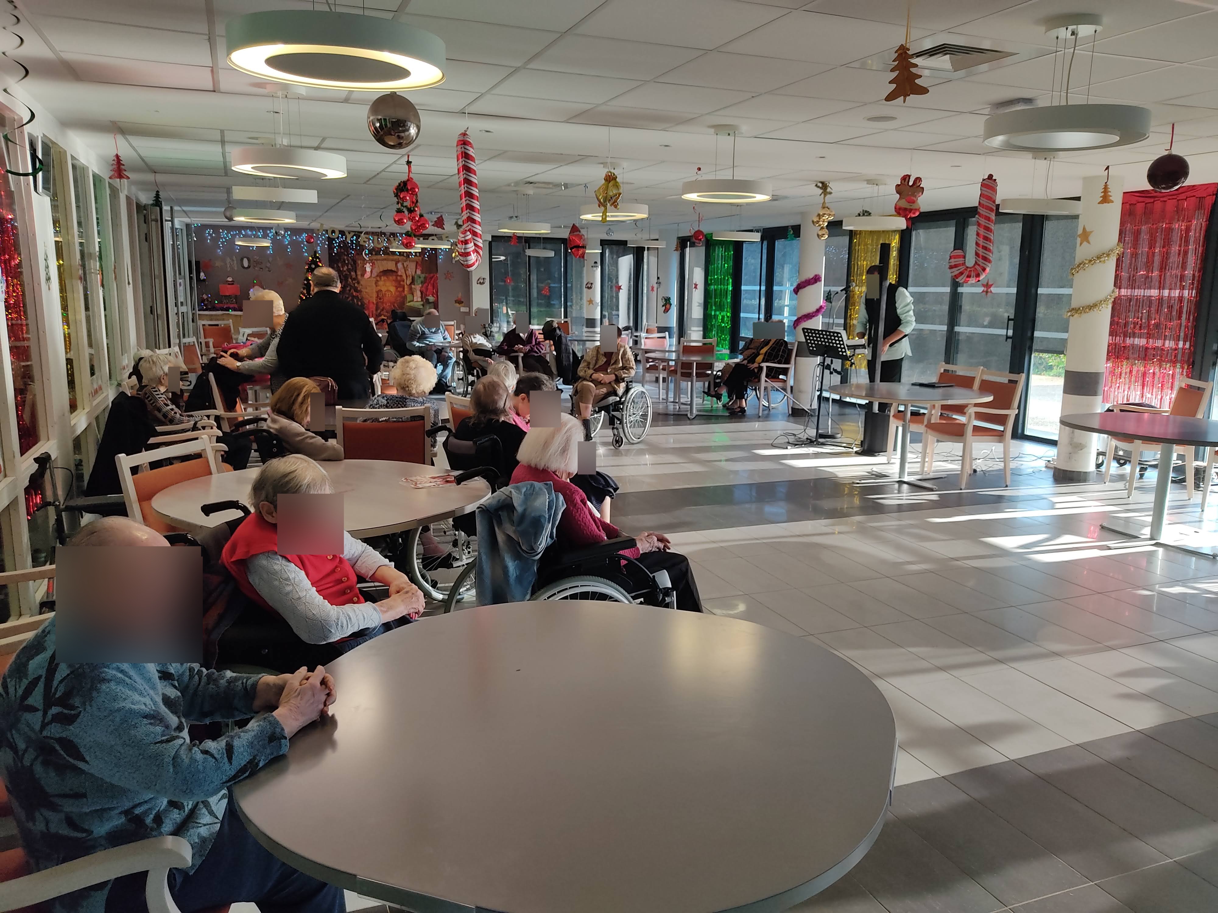 Salle de spectacle pour les résidents et leurs familles