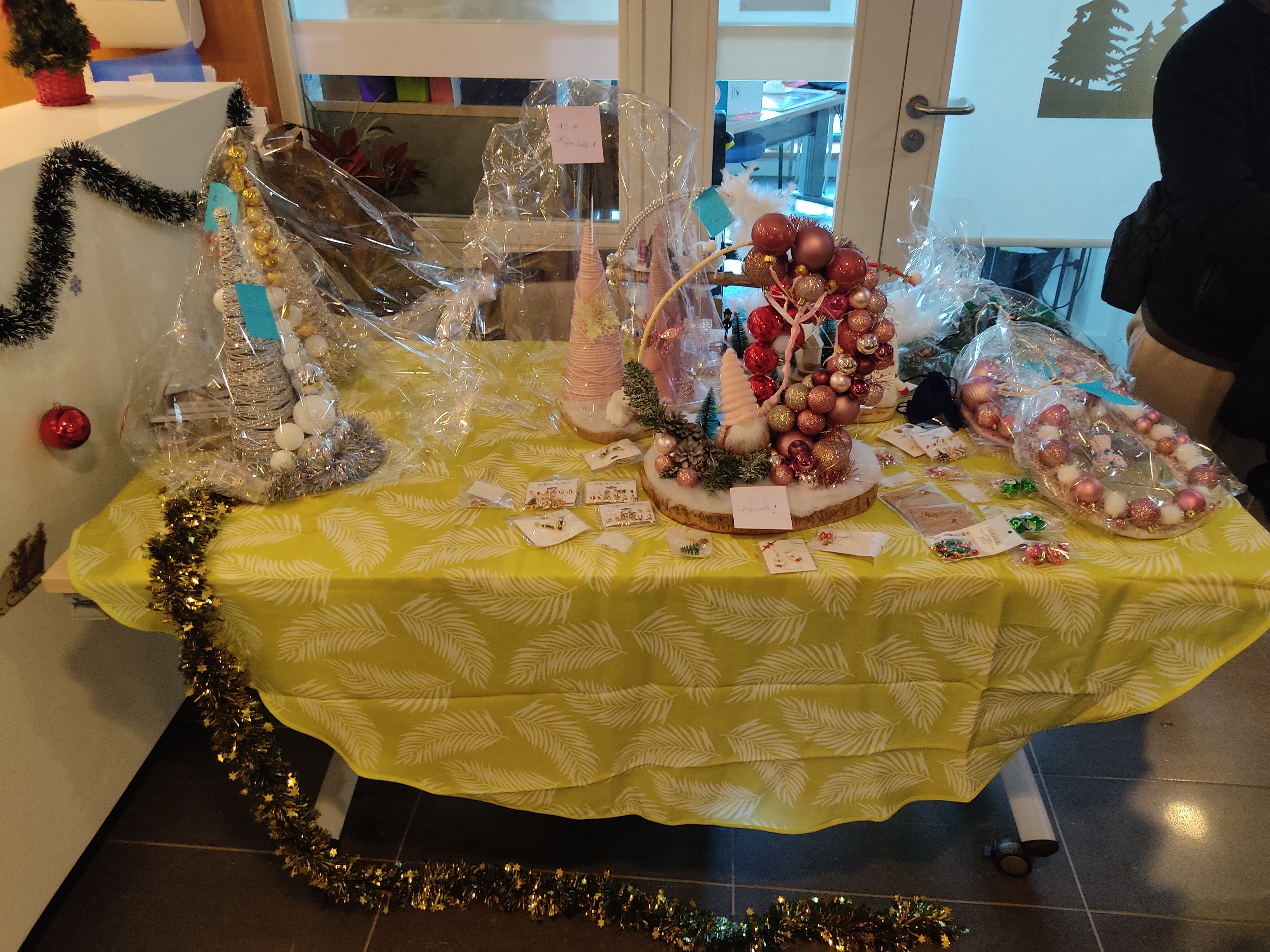 Stand de décoration de table pour Noël
