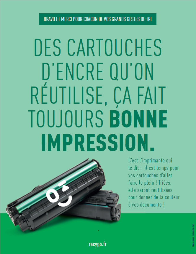 Nous recyclons les cartouches