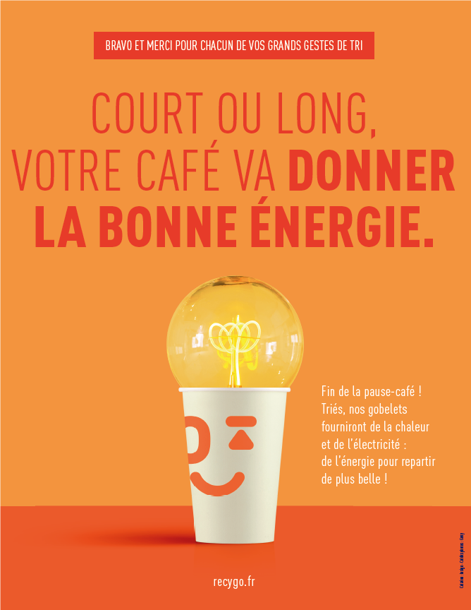 Nous recyclons les gobelets