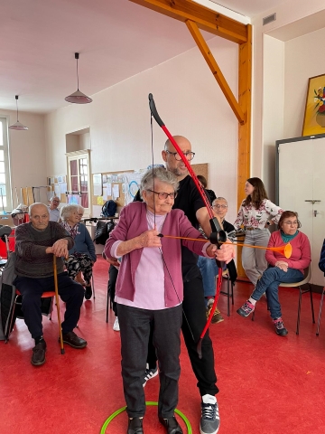 Le défi Tir à l'arc qui était le dernier des 4 épreuves sportives.
