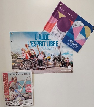 Affichage passage flamme olympique