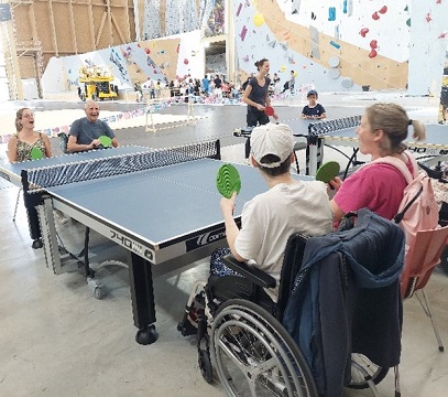 Ping pong passage flamme olympique