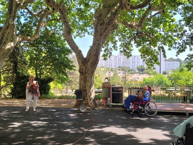 Un concert à l’ombre des platanes
