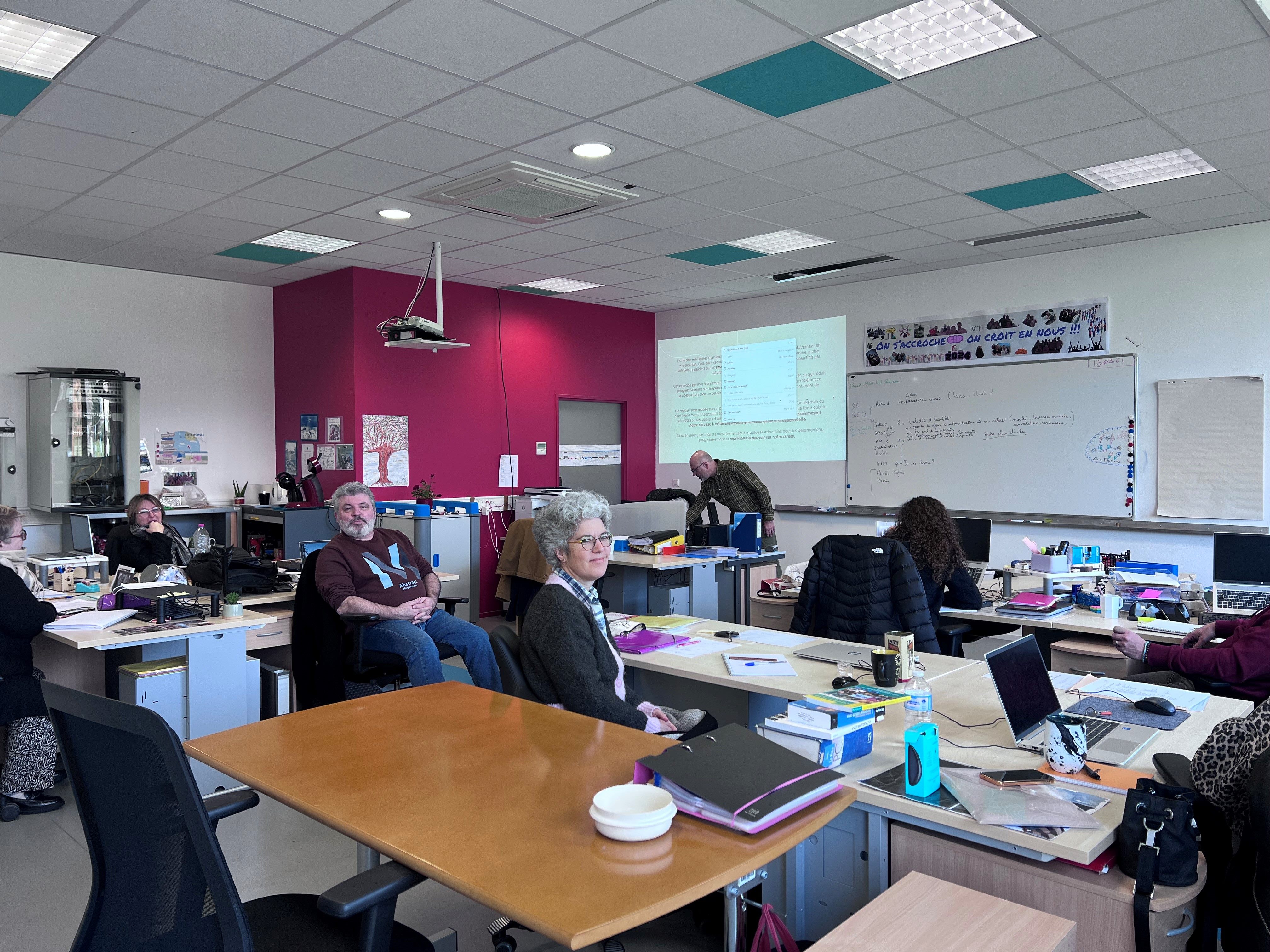 Les stagiaires « Conseiller en Insertion professionnelle » accueillent un thérapeute