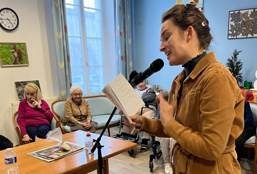 Lecture à voix haute - Ehpad COS Sainte-Marthe