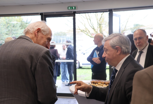 Inauguration CADA et village - Le préfet M. GUYOT et le Président M. CADOT