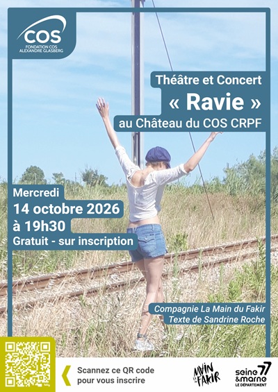 Théâtre et concert "Ravie" au Château le 14 octobre 2026