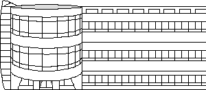 Schéma de la façade de l'établissement