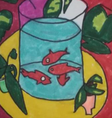 Extrait dessin d'un enfant de l'Œuvre Don Bosco
