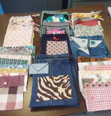pochettes en tissus