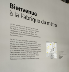 Visite de la "Fabrique du métro"